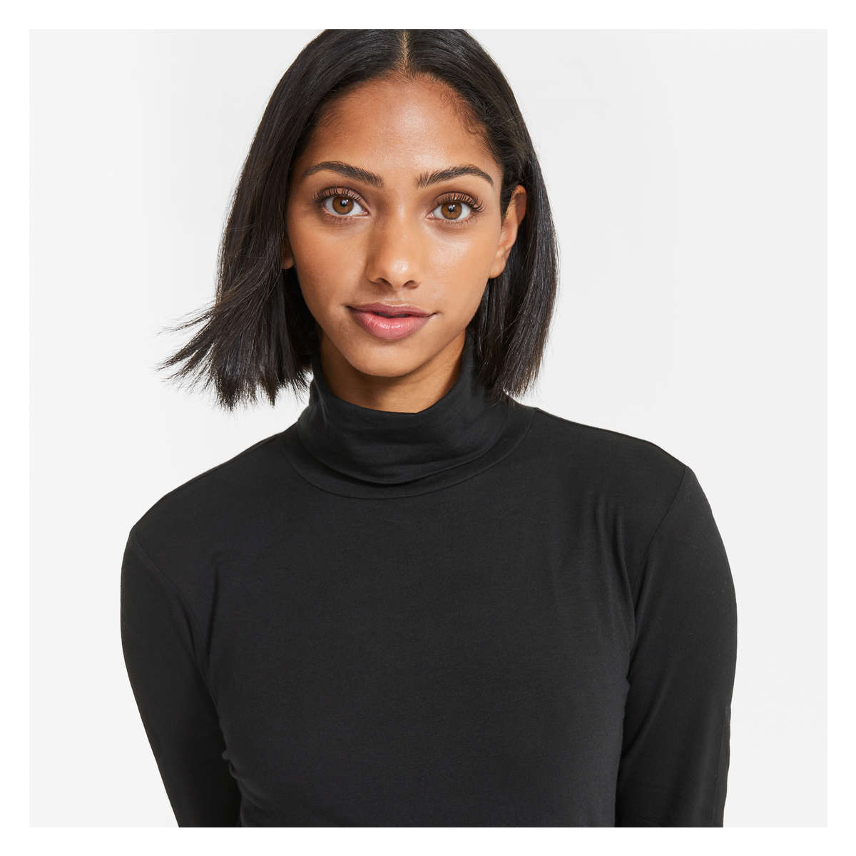 Black turtleneck shirt womens best sale